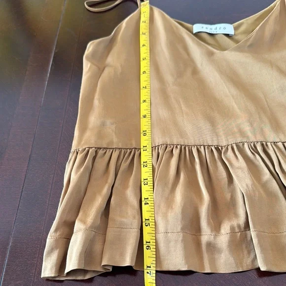Sandro Golden mustard Camisole Top - Picture 12 of 13